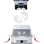 Mercedes Sprinter W906 Chrome Wing Mirror Covers - Stainless Steel (2006-2013)